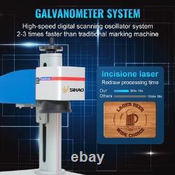 20W Fiber Laser Marking Machine Engraving Cutter Tool with EZCAD2 Control Software