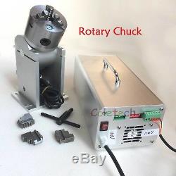 20W Fiber Laser Marking Machine & Rotary Chuck FDA CE 110V 220V DHL 4-5 Days