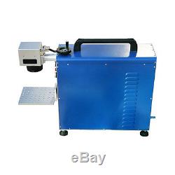 20W Fiber Laser Marking and Engraving Machine Metal Engraver with Ratory Axis