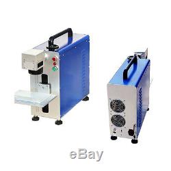 20W Fiber Laser Marking and Engraving Machine Metal Engraver with Ratory Axis