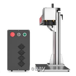 20W Fiber Laser Metal Marking 6.9x6.9 MOPA Metal Laser Engraver with Rotary Axis