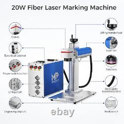 20W Fiber Optical Laser Marking Engraving Machine Engraver with 8 x 8 Work Area