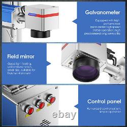 20W Fiber Optical Laser Marking Engraving Machine Engraver with 8 x 8 Work Area