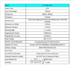 20W Max Fiber Marking Machine Laser Engraving 175X175mm 110V 220V DHL 4-5 Days