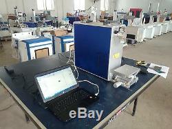 20W Potable Mini Fiber Laser Marking Engraver Maker CE FDA 220V & Rotary Device