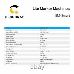 20W Raycus Fiber Laser Marking Machine 1064nm Intelligenter Smart Marker 110x110