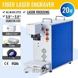 20W Raycus Fiber Laser Marking Machine 5.9x 5.9 For Metal Engraver Laser Focus