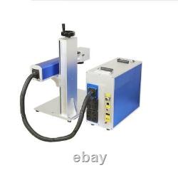 20W Raycus Laser Source Split Fiber Laser Marking Machine With Rotary 110110mm