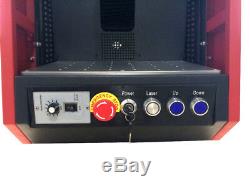 20W Raycus Max Fiber Laser Marking Machine Enclosed Engraver Metal & Rotary DHL