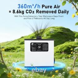 210W Fume Extractor Air Purifier for Fiber Laser Marking Engraver Machine 110V