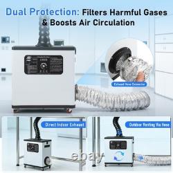 210W Fume Extractor Air Purifier for Fiber Laser Marking Engraver Machine 110V
