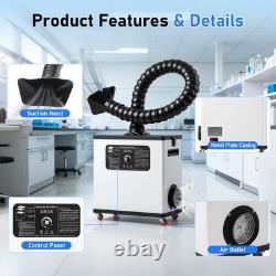 210W Fume Extractor Air Purifier for Fiber Laser Marking Engraver Machine 110V