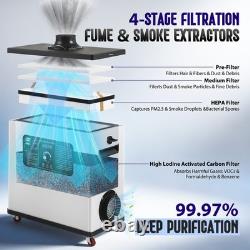 210W Fume Extractor Air Purifier for Fiber Laser Marking Engraver Machine USA