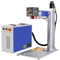 2.5D 100W JPT Mopa Fiber Laser Marking Machine Metal Deep Relief Engraver EZCAD3