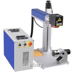 2.5D 100W JPT Mopa Fiber Laser Marking Machine Metal Deep Relief Engraver EZCAD3