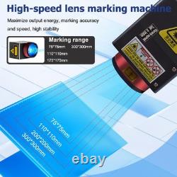 2.5D 100With200With300W JPT M7 Mopa Fiber Laser Marking Machine 120W Fume Extractor