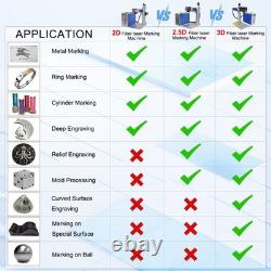 2.5D 100With200With300W JPT M7 Mopa Fiber Laser Marking Machine 120W Fume Extractor