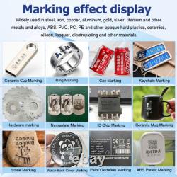 2.5D 100With200With300W JPT M7 Mopa Fiber Laser Marking Machine 120W Fume Extractor