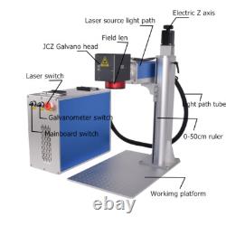 2.5D Mopa 60W Fiber Laser Engraver Marking Cutting Machine EZCAD3 Electric Z