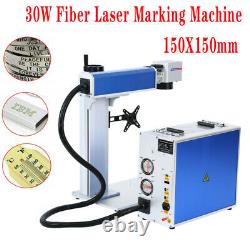 30W 110V High Precision Fiber Laser Marking Metal Engraving Engraver Machine