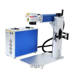 30W 110V High Precision Fiber Laser Marking Metal Engraving Engraver Machine