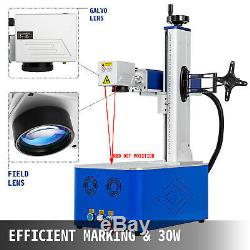 30W 150150mm Fiber Laser Marking Machine Laser Engrave Metal & Non-metal