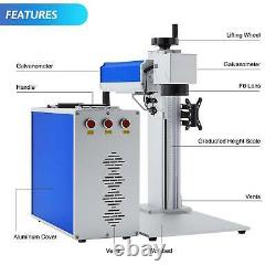 30W 7.9 ×7.9 Fiber Laser Marking Machine Rotary Optional Metal Engraver Marker