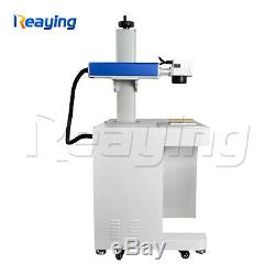 30W DIY fiber metal marking engraving machine with 300300mm lens rotary device