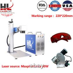 30W Desktop split Fiber Laser Marking Machine Metal Engraving for gold silver