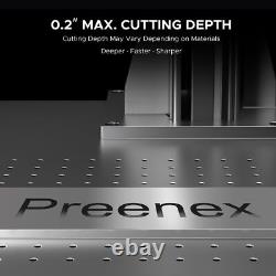 30W Fiber Laser Engraver Cutter for Metal Color Marking 6.9x6.9 with Rotary Axis