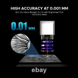30W Fiber Laser Engraver Cutter for Metal Color Marking 6.9x6.9 with Rotary Axis