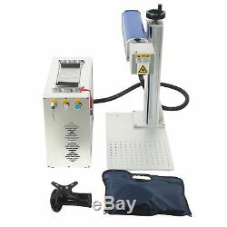30W Fiber Laser Engraver Fiber Laser Marking Machine with Rotary Axis
