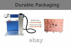 30W Fiber Laser Engraver Marking Machine Engraving Rotary Axis EzCad2 150x150mm