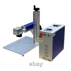 30W Fiber Laser Marking Engraving Engraver Machine Raycus Laser with Rotary Axis