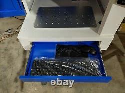 30W Fiber Laser Marking Engraving Machine Etch Engrave Metal Steel Full Cabinet