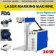 30w Fiber Laser Marking Engraving Machine Raycus Laser Rotary Axis For Tumbler