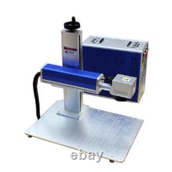 30W Fiber Laser Marking Engraving Machine Raycus Laser + Rotary Axis for Tumbler