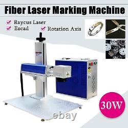 30W Fiber Laser Marking Engraving Machine with Raycus Laser for Tumbbler FDA