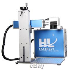 30W Fiber Laser Marking Machine 220x220mm Metal Engraving With Rotary axis