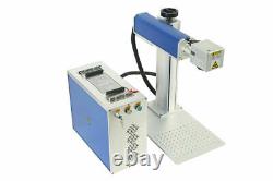 30W Fiber Laser Marking Machine Engraving 6'' x6'' Engraver + Rotary Axis EzCad