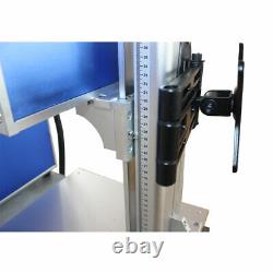 30W Fiber Laser Marking Machine Engraving Engraver Machine Rotary Axis Tumbler
