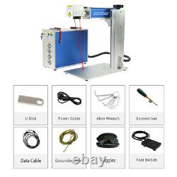 30W Fiber Laser Marking Machine Engraving Engraver for Metal 7.9x7.9 EzCad2