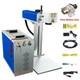 30w Fiber Laser Marking Machine Metal Engraving Engraver Ezcad2 Withrotary Axis