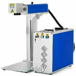 30W Fiber Laser Marking Machine Metal Engraving Engraver EzCad2 WithRotary Axis