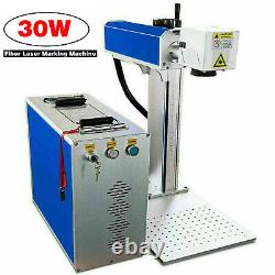 30W Fiber Laser Marking Machine Metal Engraving Engraver High Precision 110V