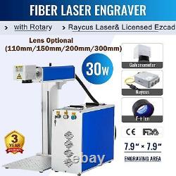 30W Fiber Laser Marking Machine Metal Engraving Machine Raycus Laser for Tumbler