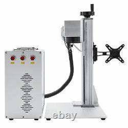 30W Fiber Laser Marking Metal Engraver Marker 7.9×7.9 with Rotary Axis