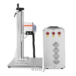 30W Fiber Optical Laser Marking Metal Marker Engraver with Rotary Axis Input