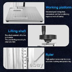 30W Fiber Optical Laser Marking Metal Marker Engraver with Rotary Axis Input