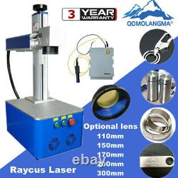 30W Integrated Fiber Laser Engraver Marking Machine with Raycus Laser-US STOCK